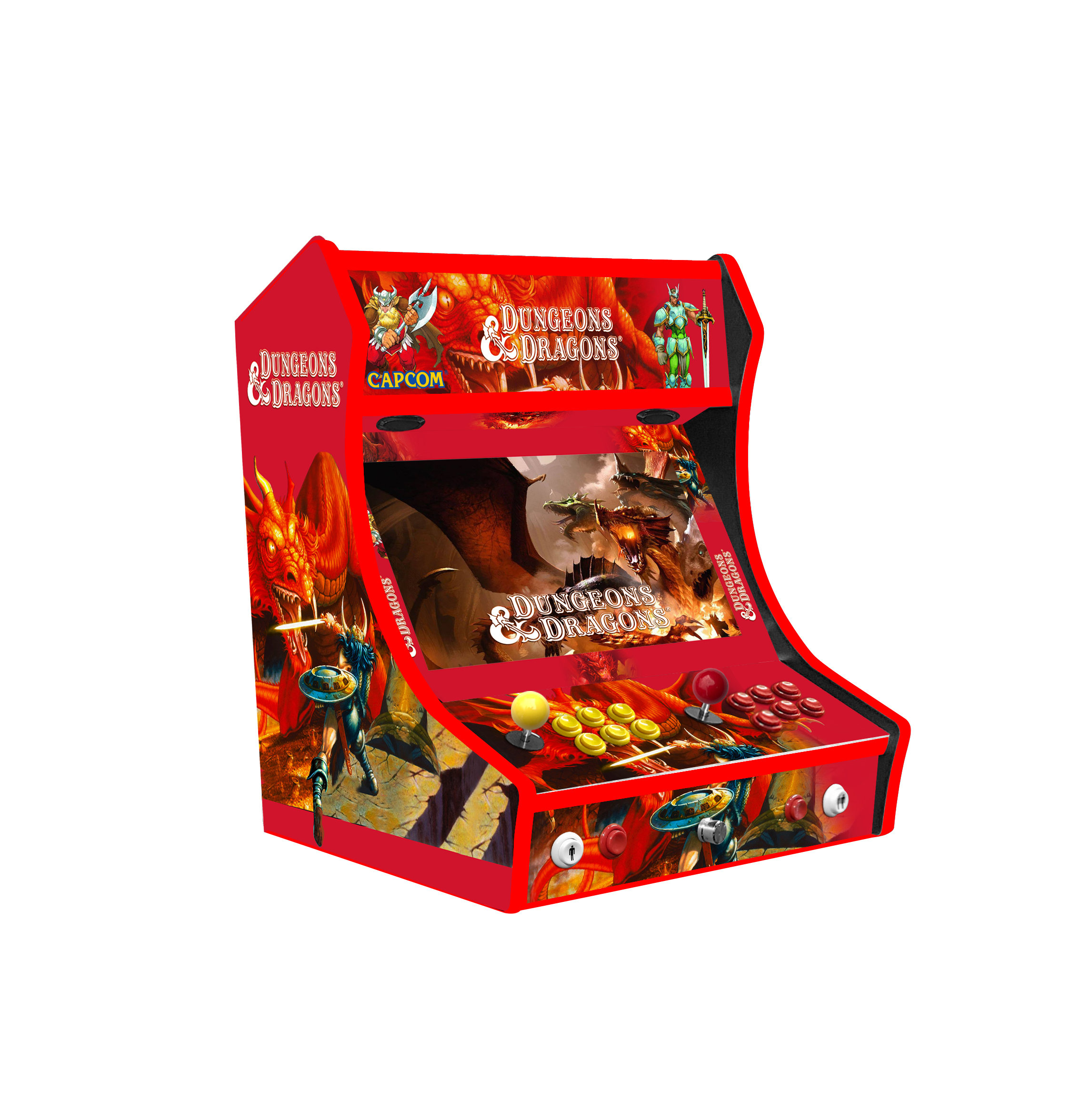 2 Player Bartop Arcade Machine Dungeons & Dragons Themed multi games